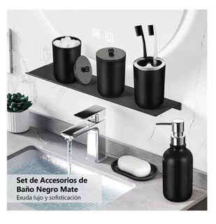 Foto 3 | Set de Baño de Plástico 8 Piezas