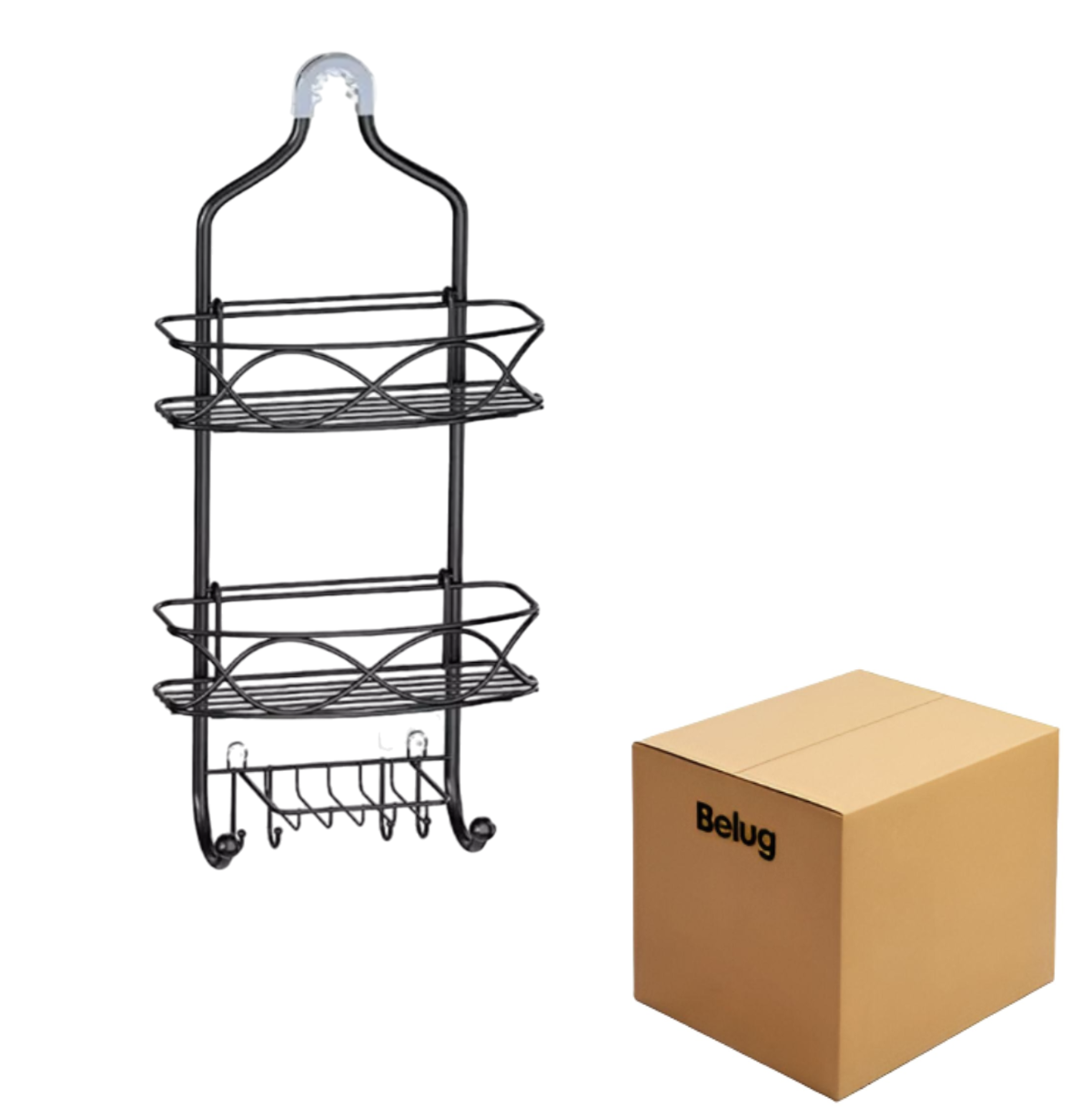 Foto 2 pulgar | Organizadore Para Baño Cocina Pared Repisa Estante 3 Niveles Belug Negro