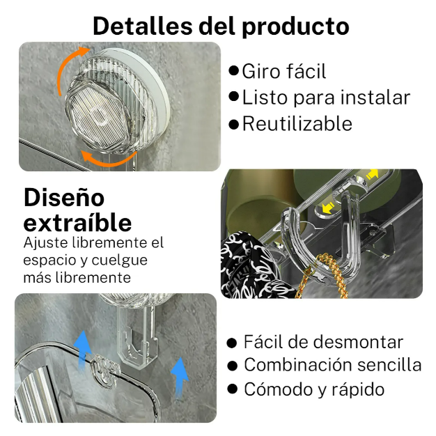 Foto 5 pulgar | Organizador de Regadera Xtellar Plástico