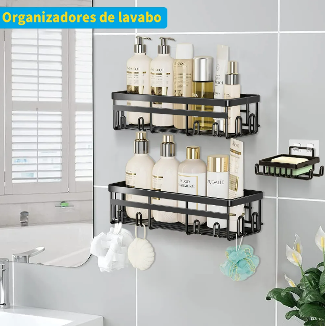 Foto 4 pulgar | Organizador de Regadera Xtellar Acero Inoxidable 14 Piezas