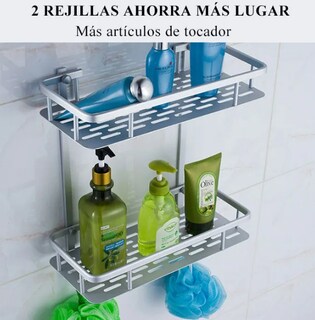 Foto 3 | Organizador de Regadera Xtellar Aluminio 2 Niveles
