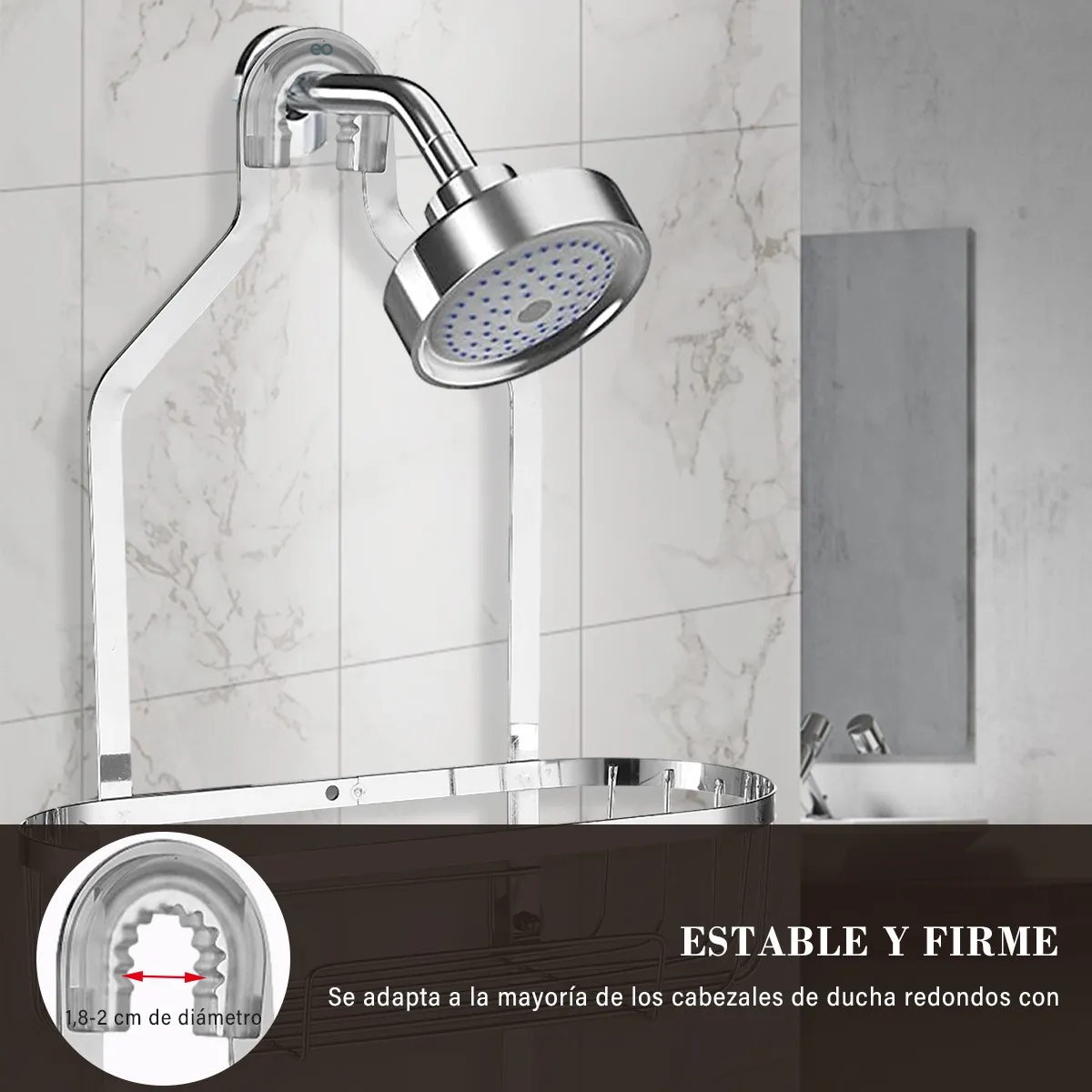 Foto 2 | Estantes Organizador Ducha Y Jaboneras Eo Safe Imports Esi-18907 Plata