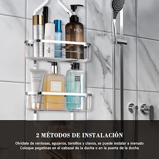 Foto 3 | Estantes Organizador Ducha Y Jaboneras Eo Safe Imports Esi-18907 Plata