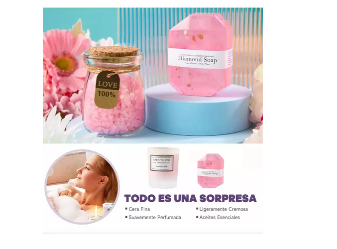 Foto 4 pulgar | Regalos Xtellar De Cumpleaños Para Mujeres, Cesta De Regalo Relajant