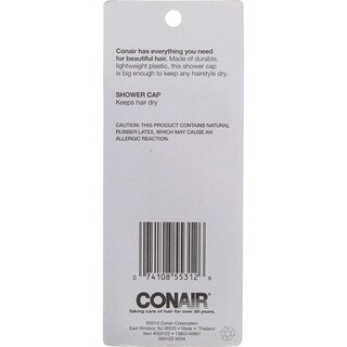 Foto 3 | Gorro De Ducha Conair, Tamaño Grande, Varios Colores, 125 Ml - Venta Internacional.