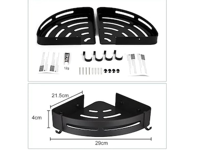 Foto 3 | Juego De 2 Estantes De Baño Xtellar Esquineros Multipropósito Para Cocina Y Regadera