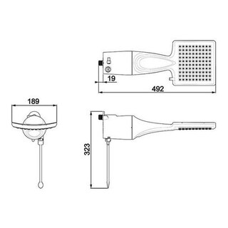 Foto 4 | Regadera Eléctrica Loren Shower Ultra 110v Lorenzetti