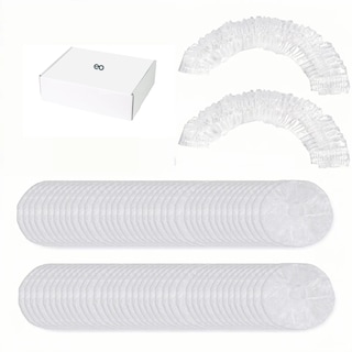 Foto 1 | Set 100 Gorros De Ducha Desechables Extra Impermeables Para Baño Eo Safe Imports Esi-20292 Transparente