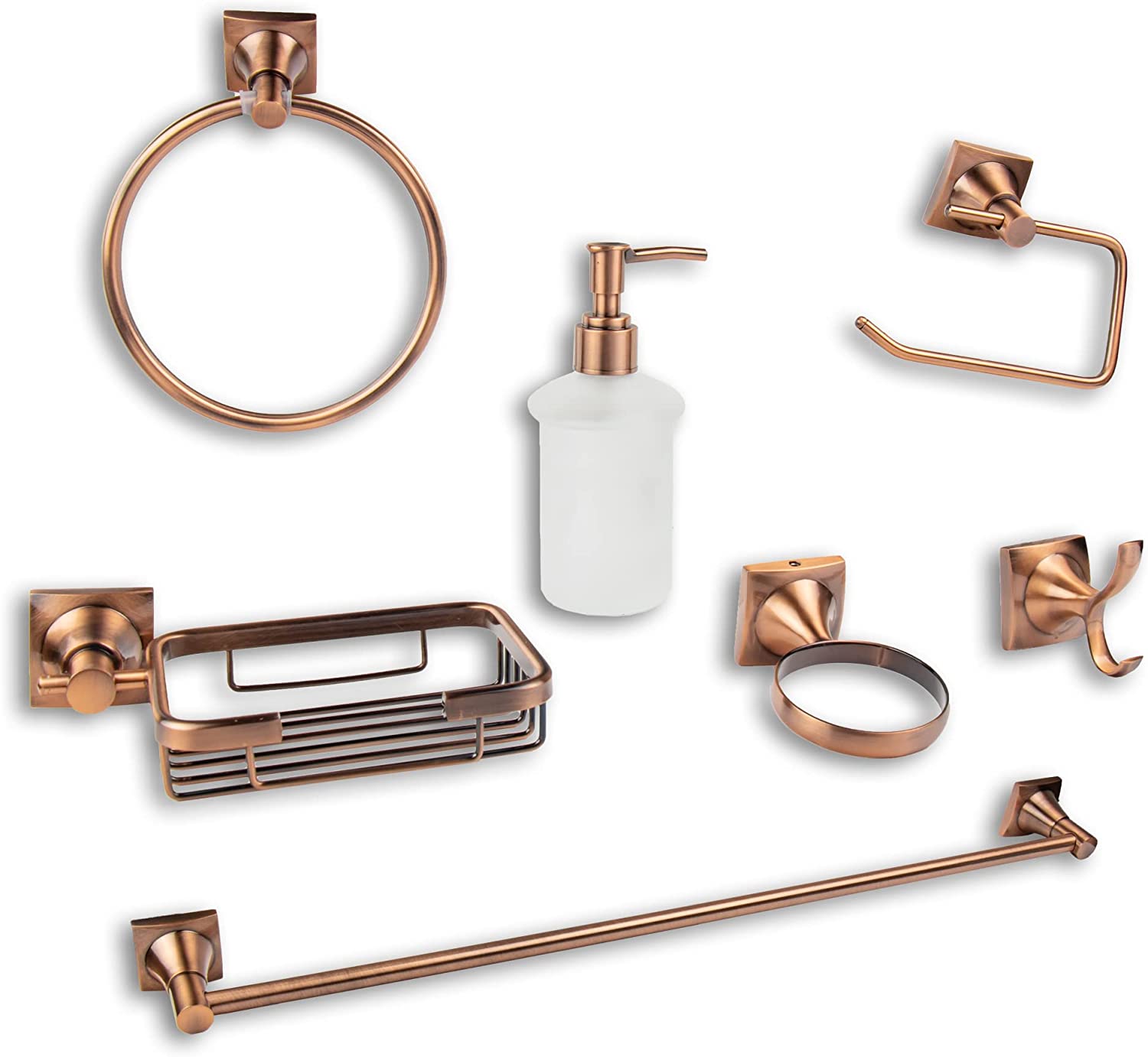Foto 1 | Kit De Accesorios Para Baño CNX En Color Cobre, Incluye Mezcladora Monomando, Y Contra Canasta Pop Up
