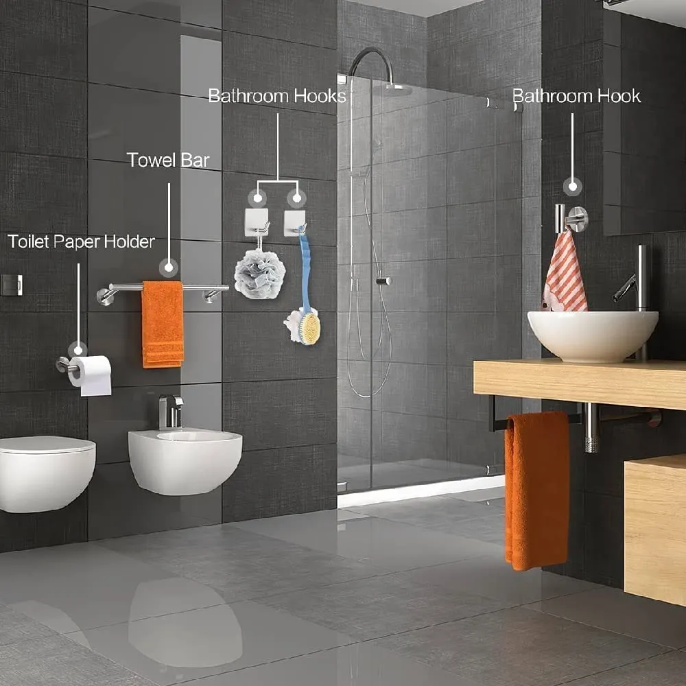 Foto 2 | Juego de Accesorios de Baño Malubero color Plata 11 PZS