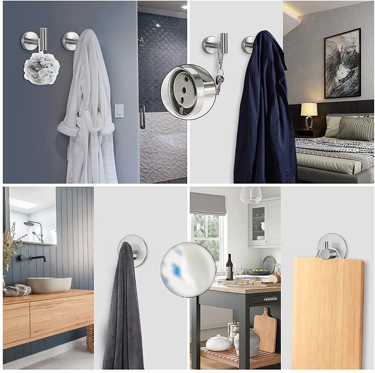 Foto 4 pulgar | Juego de Accesorios de Baño Malubero color Plata 11 PZS