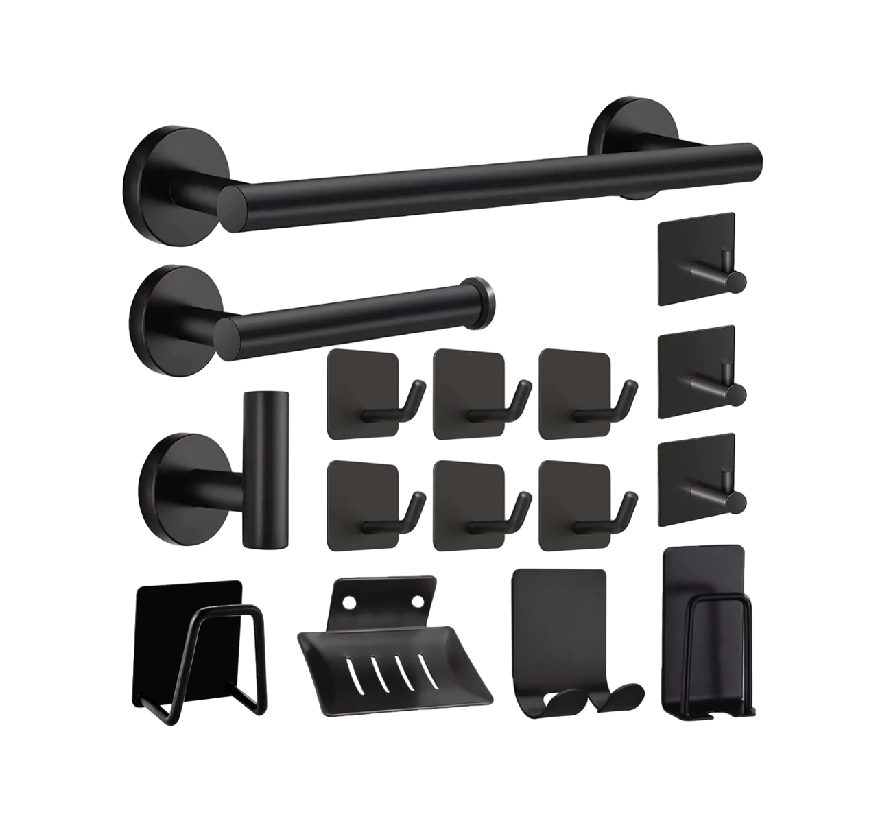 Foto 1 | Juego de Accesorios de Baño Malubero color Negro 16 PZS