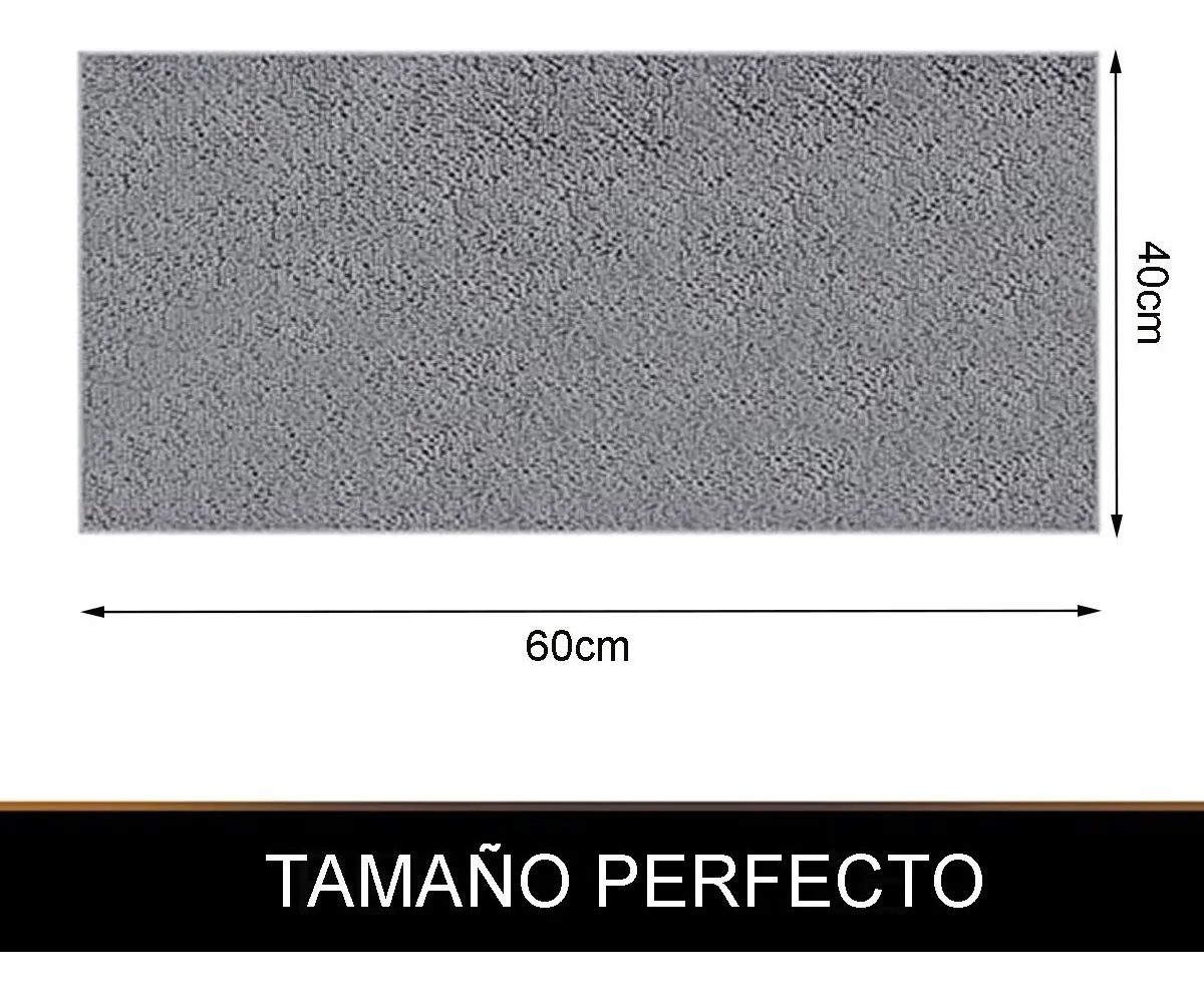 Foto 3 pulgar | Tapete de Baño Cómodo color Gris Suave y Decorativo