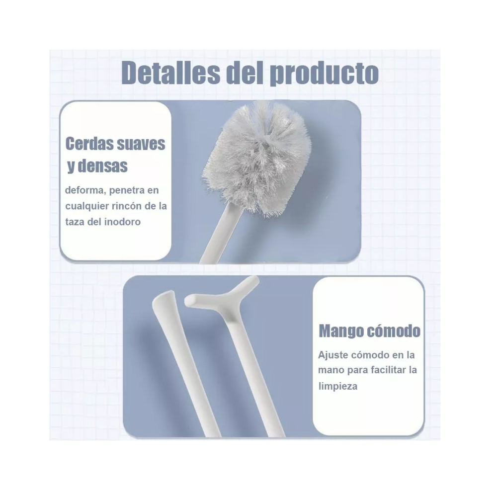 Foto 6 pulgar | Cepillo para Baño y Destapador Belug color Blanco