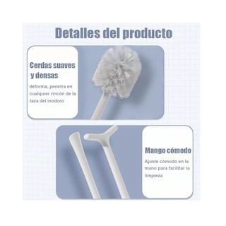 Foto 5 | Cepillo para Baño y Destapador Belug color Blanco