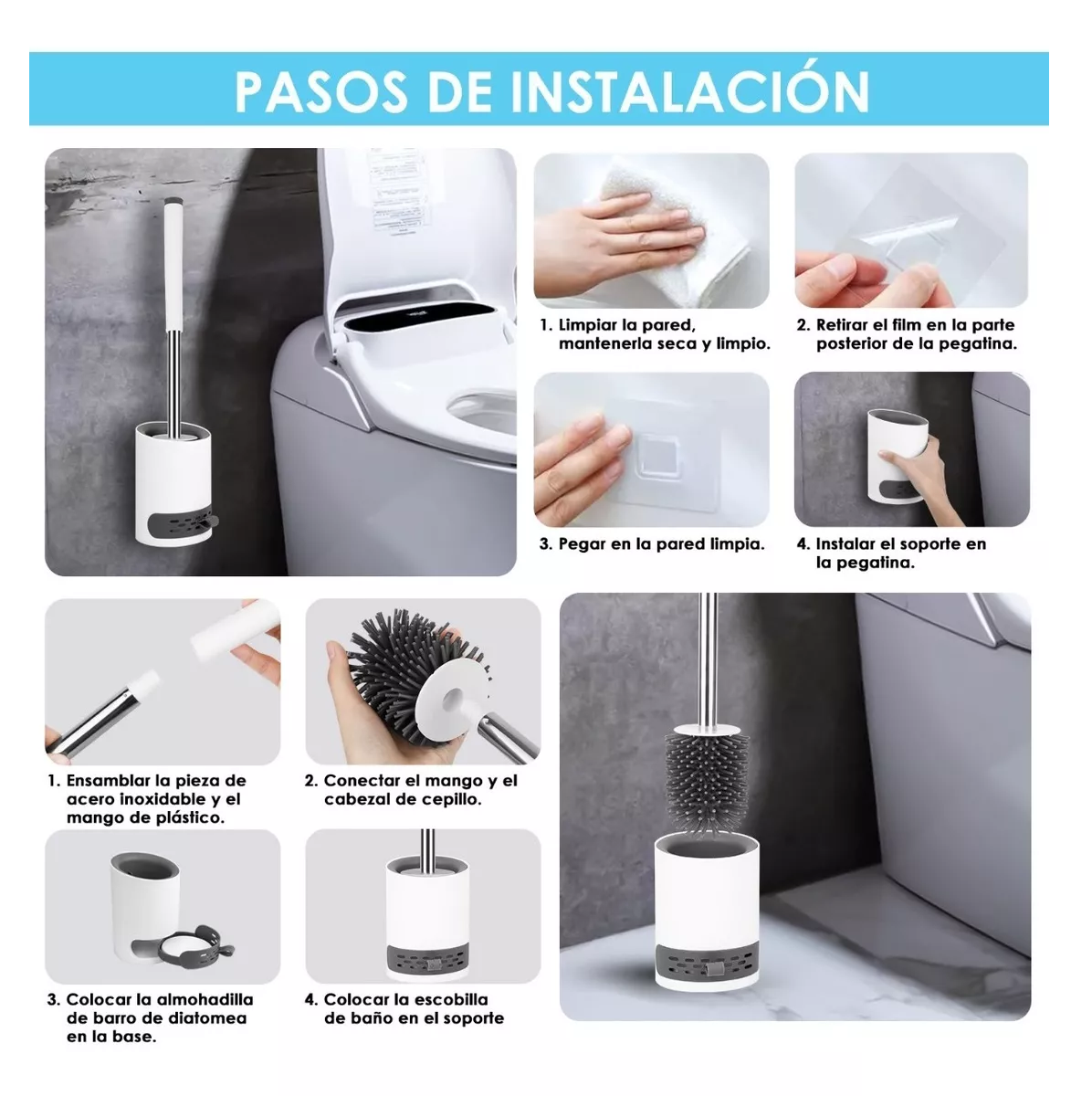 Foto 5 pulgar | Juego de Accesorios de Baño Belug color Blanco