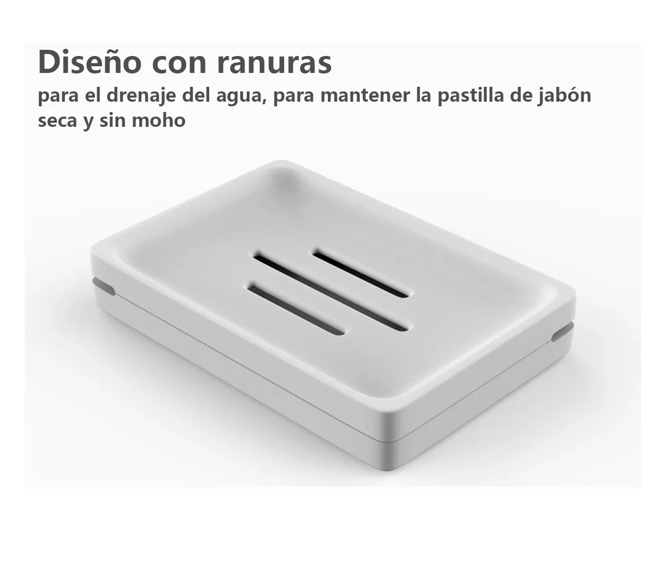 Foto 4 pulgar | Jabonera Desmontable 2 Piezas color Blanco