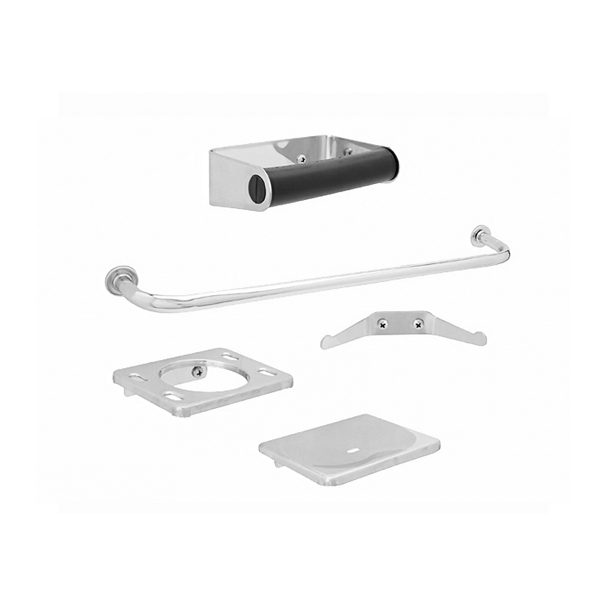 Juego Accesorios Baño Dica U3 4800 Acero Inoxidable 5 PZAS