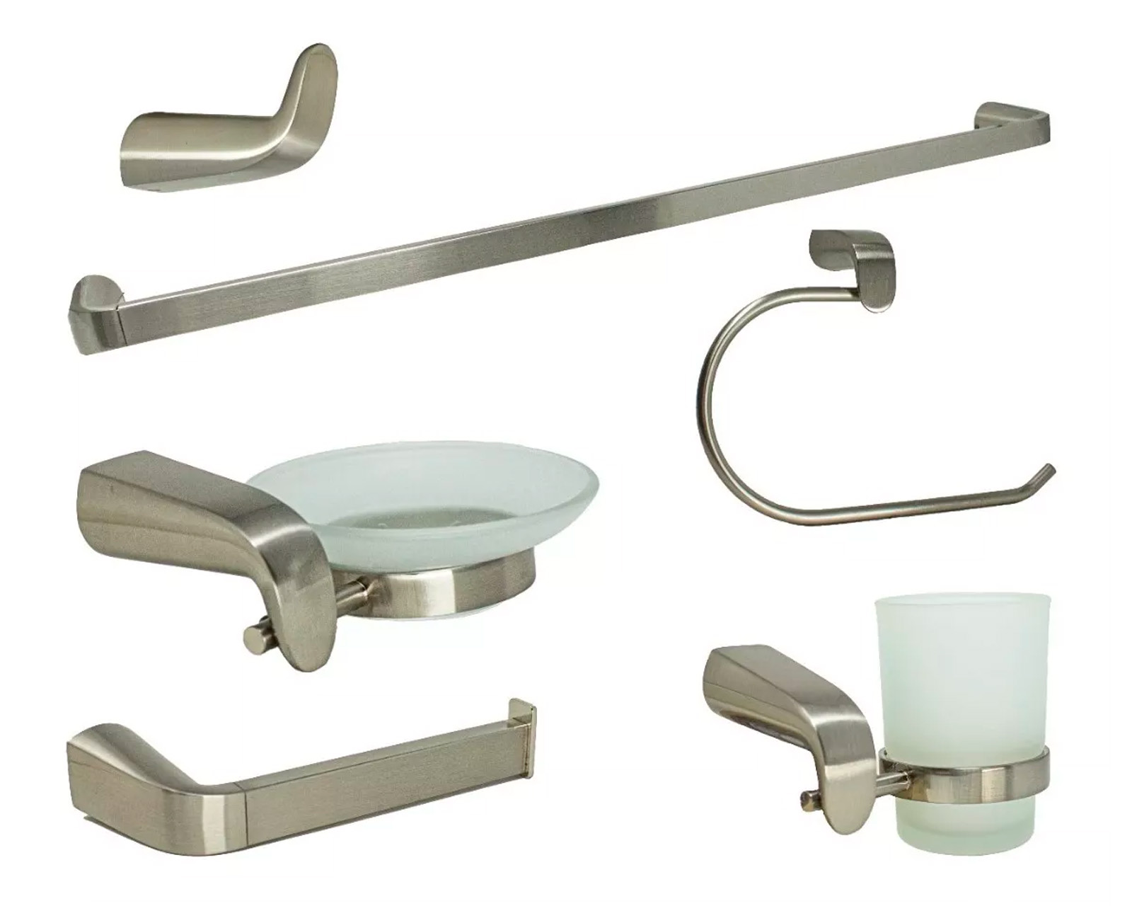 Juego de Accesorios para Baño Meer Acc-008 color Satín