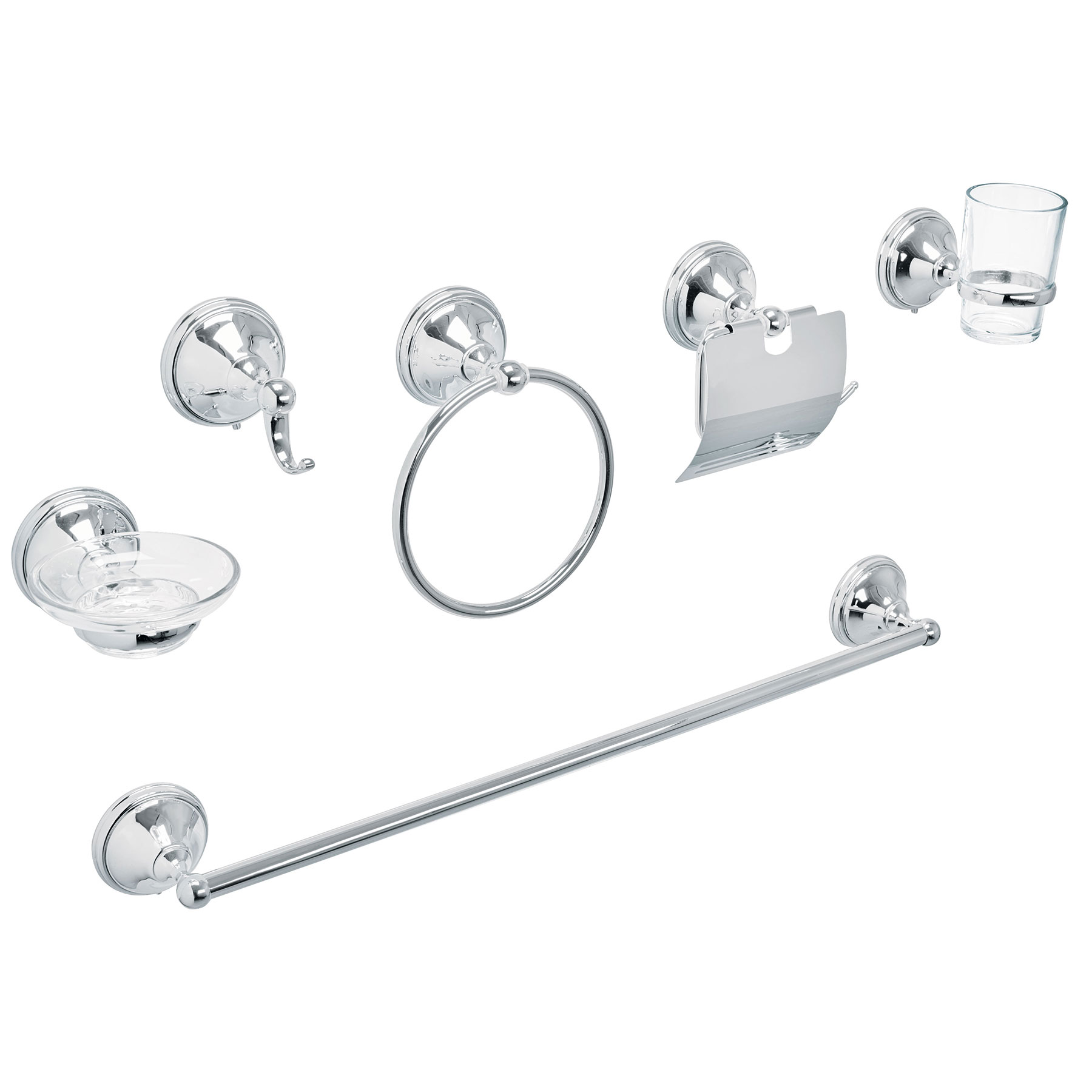 Foto 1 | Accesorios de Baño Truper 6 Piezas color Plata