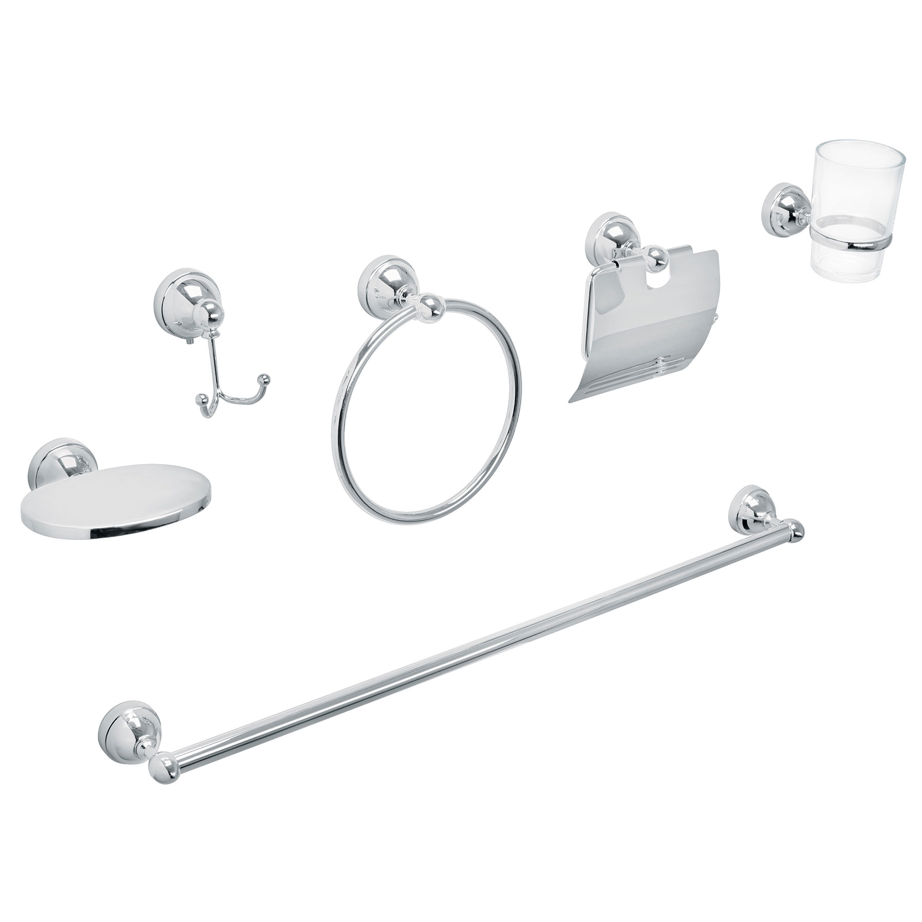 Foto 1 | Accesorios de Baño Truper 6 Piezas color Plata