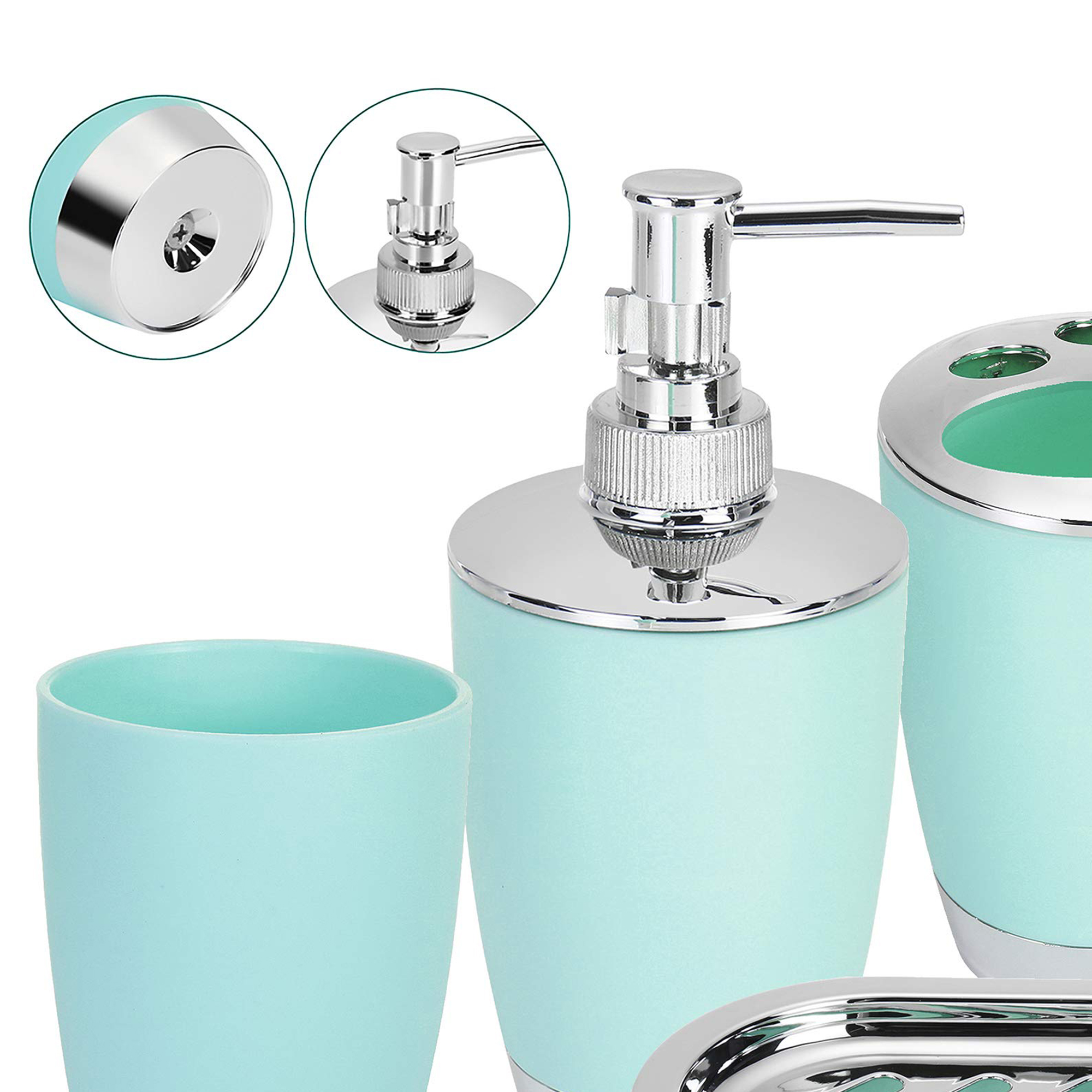 Foto 3 pulgar | Juego de Accesorios para Baño Aquila Aqua 4 Piezas
