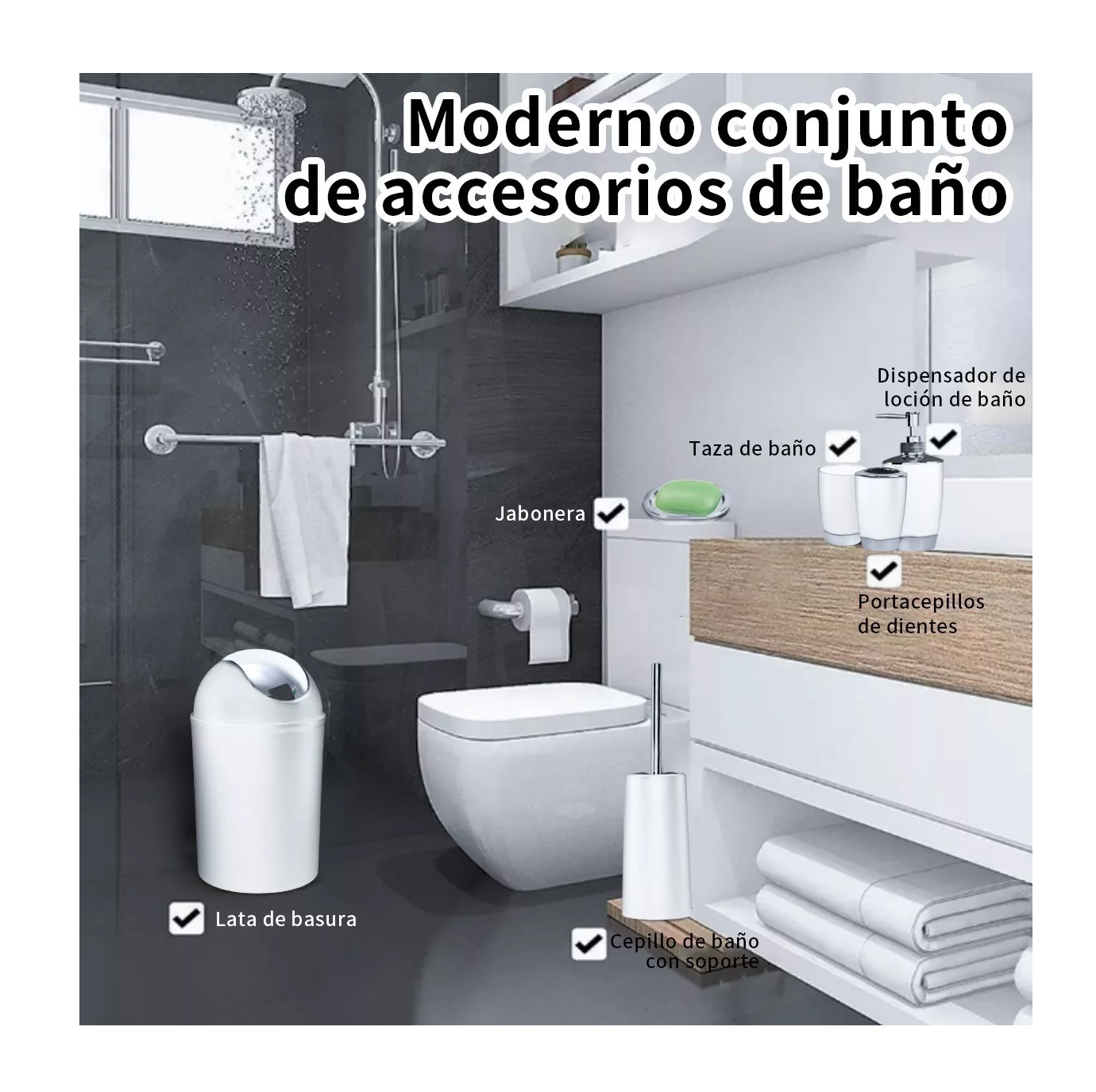 Foto 6 pulgar | Accesorios de Baño Belug 6 Piezas