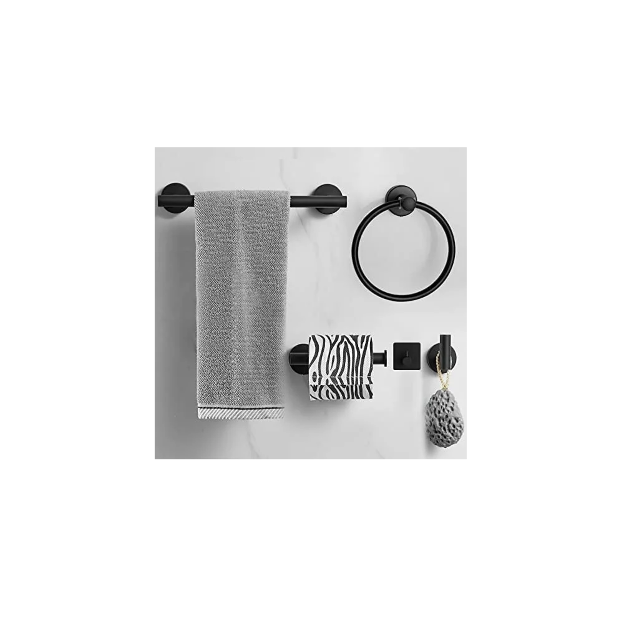 Foto 3 | Accesorios para Baño Belug color Negro de Acero Inoxidable 10 Piezas