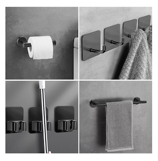 Foto 3 | Juego De Accesorios De Baño Completo 15 Pzs Negro