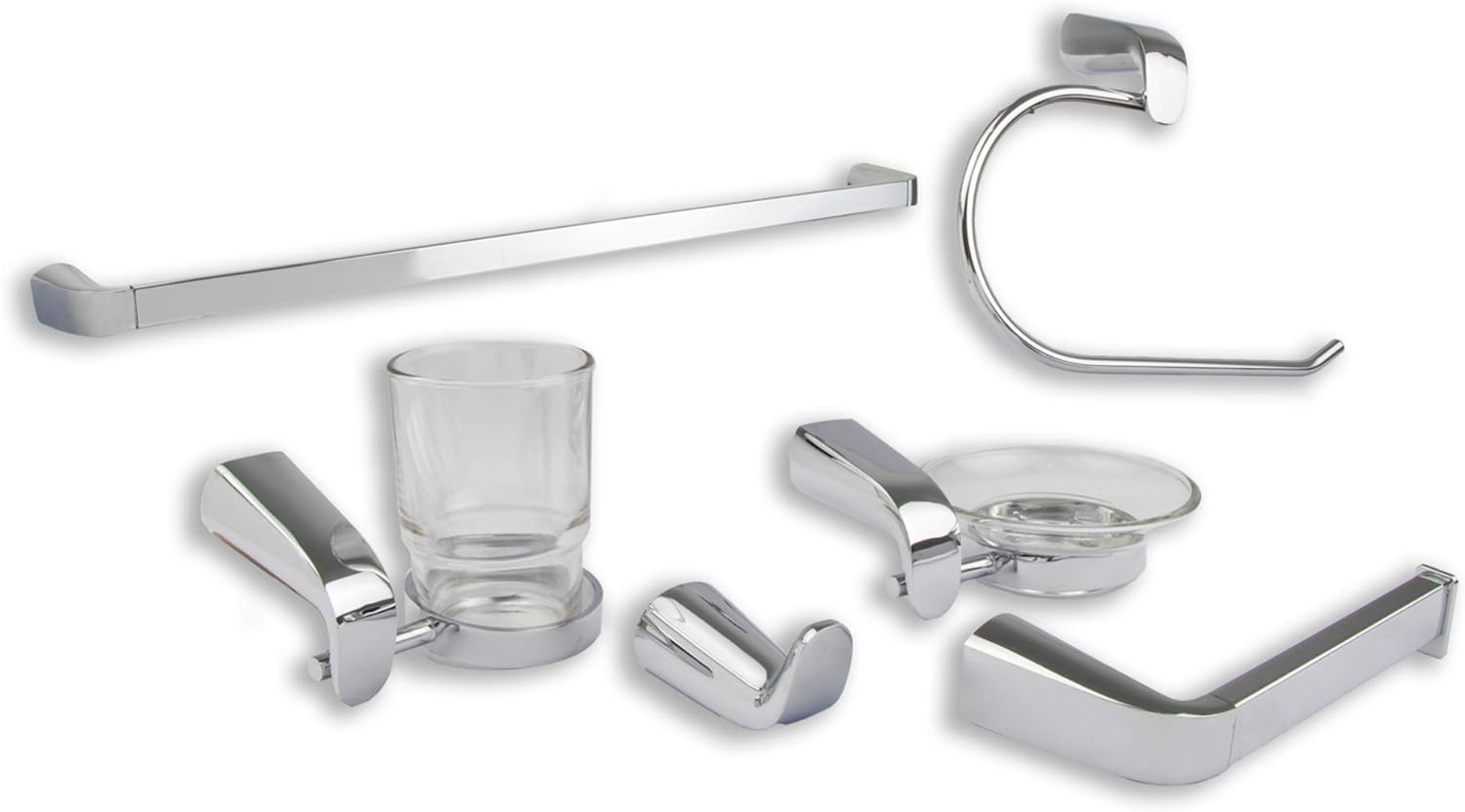 Foto 2 pulgar | Cnx Kit De Accesorios Para Baño Con Acabado Cromados