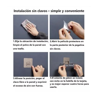 Foto 5 | Jabonera de Acero Inoxidable para Baño Plegable a La Pared color Plata