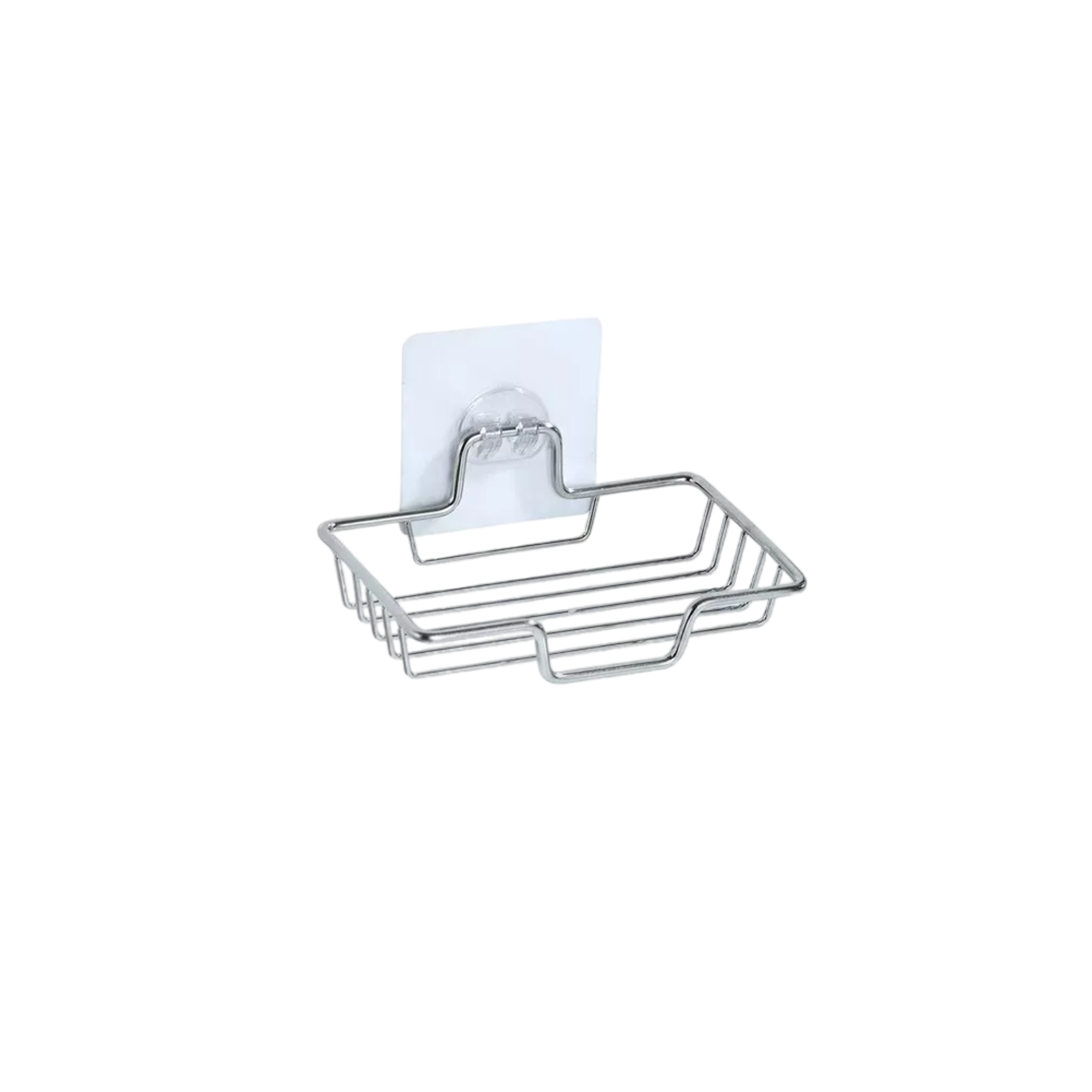 Jabonera de Acero Inoxidable para Baño Plegable a la Pared color Plata