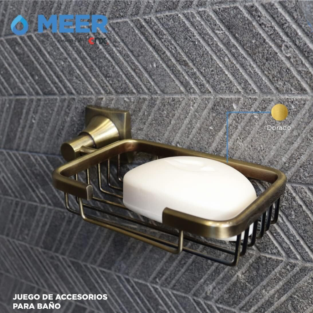 Foto 5 pulgar | Accesorios para Baño CNX Dorados