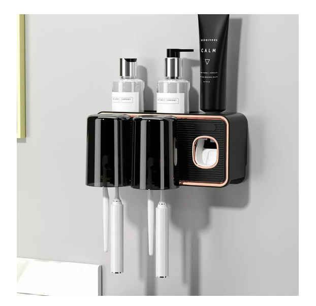 Foto 4 pulgar | Soporte Para Cepillos Dientes Organizador Baño Montado Pared
