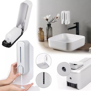 Foto 3 | Dispensador Despachador De Jabon Liquido 350ml Eo Safe Imports Esi-17677 Blanco