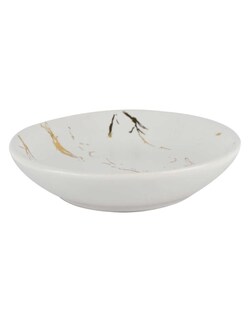 Foto 4 | Juego de Accesorios para Baño Zense Argel de Cerámica Blanca con Detalles en color Oro