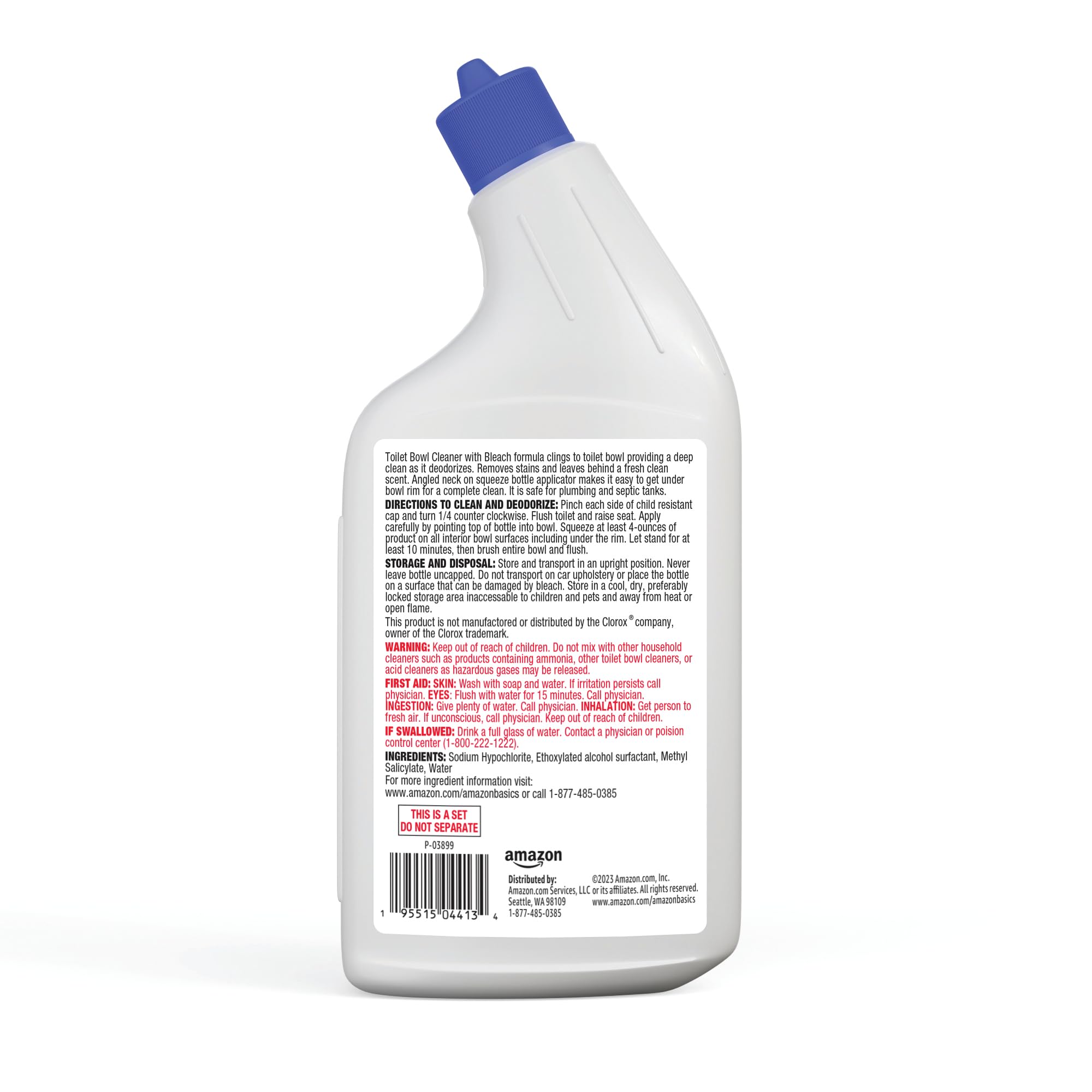 Foto 3 pulgar | Limpiador De Inodoros Amazon Basics Cling Action Bleach 700 Ml - Venta Internacional.