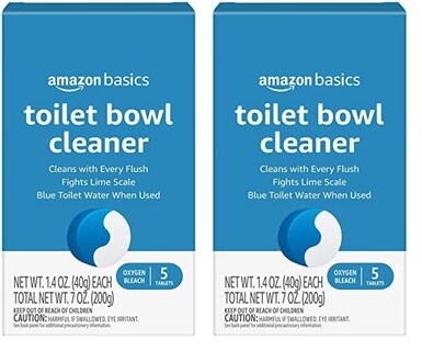 Foto 1 | Tabletas Limpiadoras De Inodoros Amazon Basics, 5 Unidades (paquete De 2) - Venta Internacional.