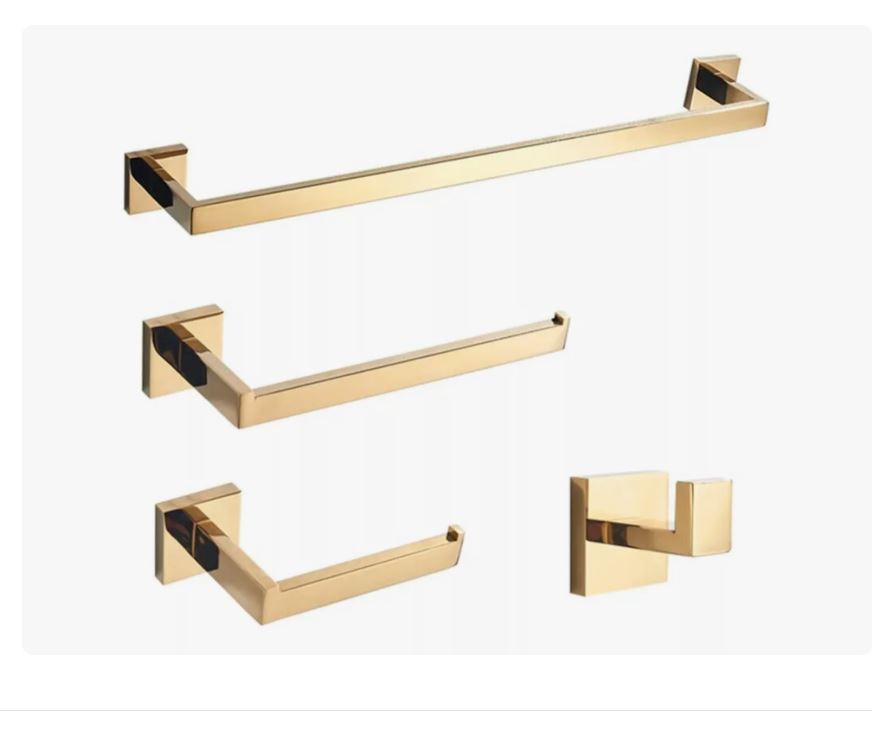 Foto 2 pulgar | Juego de Accesorios de Baño Xtellar Dorado 4 Piezas