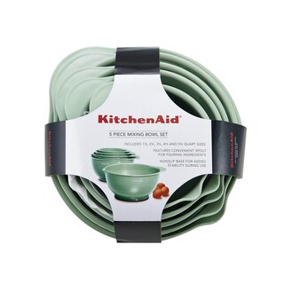 Foto 6 | Juego De 5 Cuencos Para Mezclar Kitchenaid Classic, Color Pistacho - Venta Internacional.
