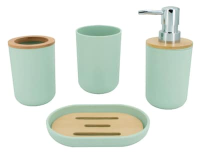 Foto 1 | Accesorios De Baño Set De 4 Piezas Xtellar Verde Pistach