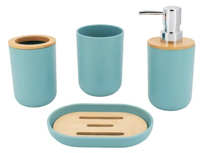 Foto 1 | Accesorios De Baño Set De 4 Piezas Xtellar Azul Cielo