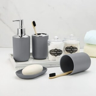 Foto 2 | Accesorios de Baño Xtellar 8 Piezas Grises