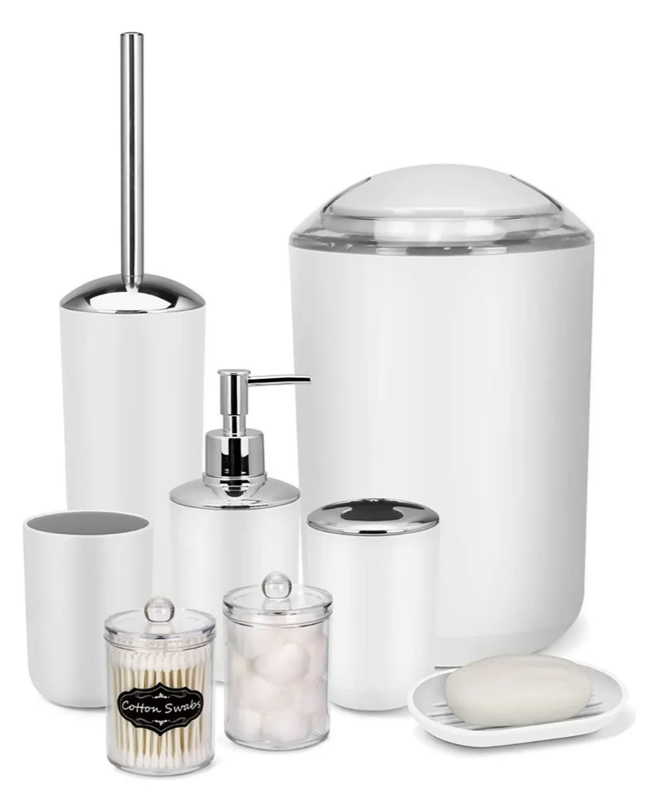 Foto 1 | Juego de Accesorios de Baño Xtellar 8 Piezas Timotech V2 Blanco