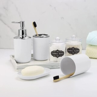 Foto 2 | Juego de Accesorios de Baño Xtellar 8 Piezas Timotech V2 Blanco