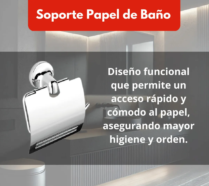Foto 5 pulgar | Juego De Accesorios De Baño Xtellar 6 Pzas Color Plateado