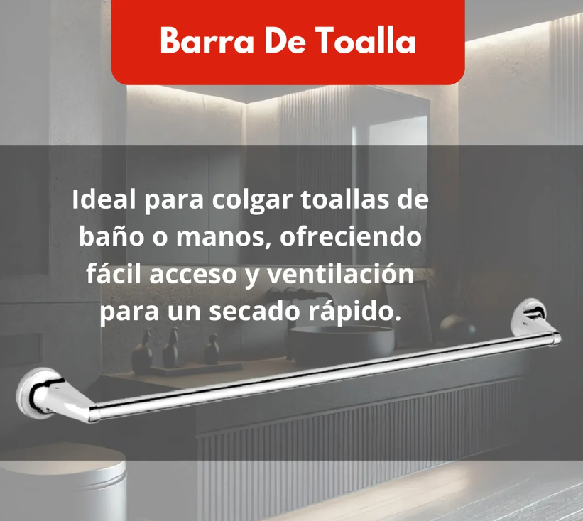 Foto 7 pulgar | Juego De Accesorios De Baño Xtellar 6 Pzas Color Plateado