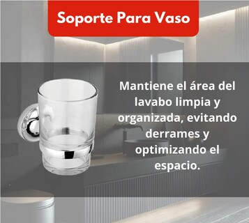 Foto 7 | Juego De Accesorios De Baño Xtellar 6 Pzas Color Plateado