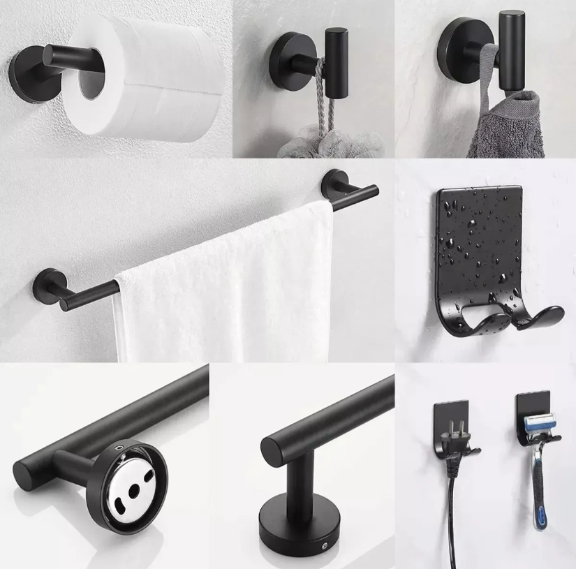 Foto 4 pulgar | Juego De Accesorios De Baño Xtellar De 9pz Color Negro