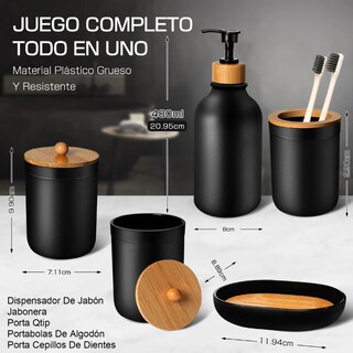 Foto 2 | Juego De Accesorios De Baño Xtellar 5 Pcs Color Gris Oscuro